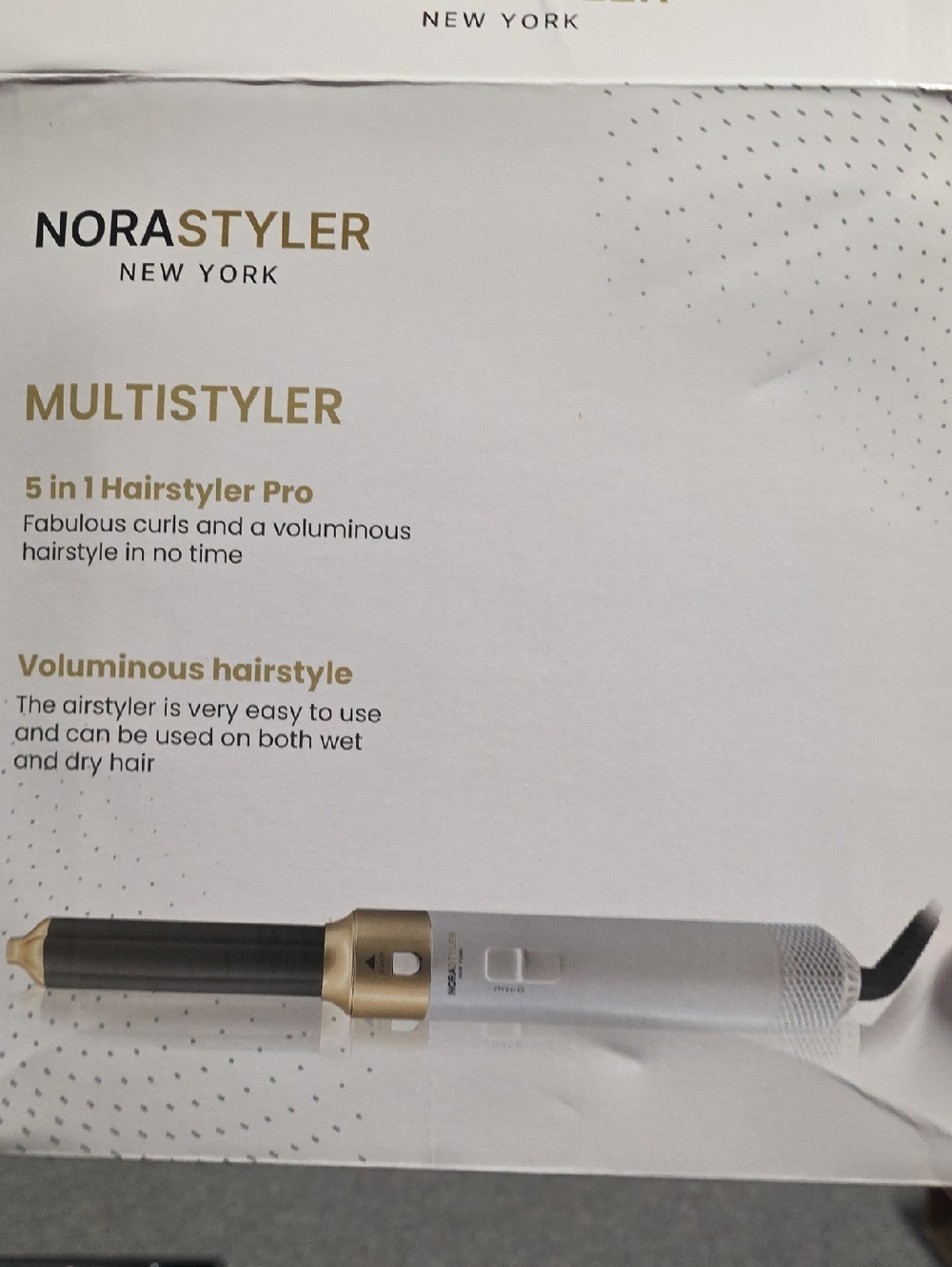 NORASTYLER Multistyler 5-in-1 Hair Styler - White/Gold